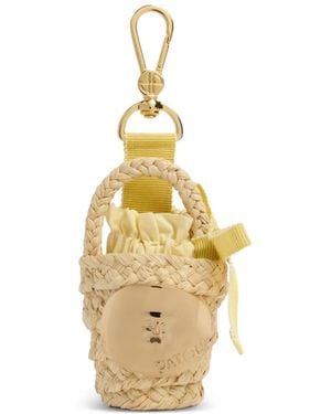 Patou Bucket-Bag-Charm Keyring - Metallic