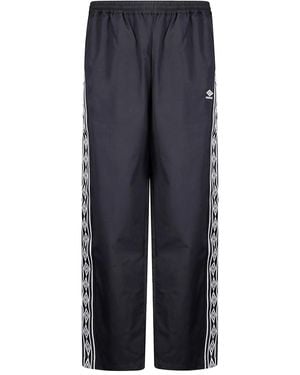 Umbro Elastic-Waistband Side-Stripes Pants - Blue