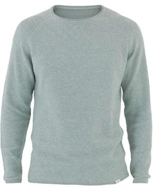 NOWADAYS Honeycomb Crew-Neck Jumper - Blue