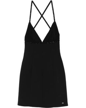Amiri ビジュートリム ミニドレス - ブラック