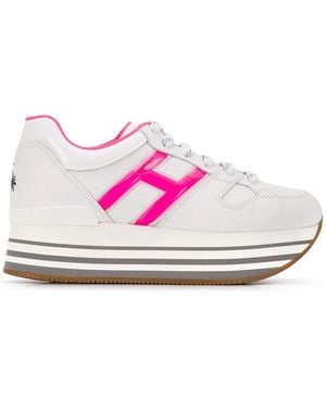 Hogan Platform Sole Sneakers - Pink
