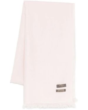 N.Peal Cashmere Étole À Franges - Rose