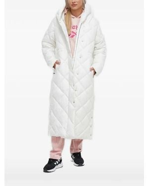 Didriksons Quilted Concealed-Zip Coat - White