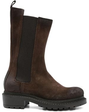 METISSE 40Mm Beatles Elastic-Panel Suede Boots - Brown