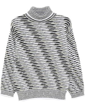Missoni Patterned-Jacquard Jumper - Grey