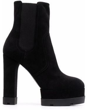 Casadei Nancy Suede Boots - Black