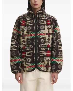 Manastash Fleece Patterned Jacket - Black