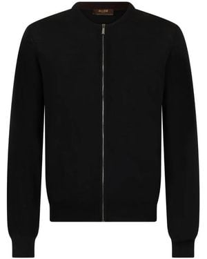 Moorer Ribbed Cashmere Jumper - Black
