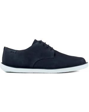 Camper Lace-Up Wagon Shoes - Blue