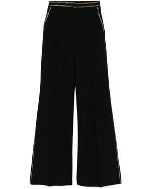 Elie Saab Hose Mit Nieten - Schwarz