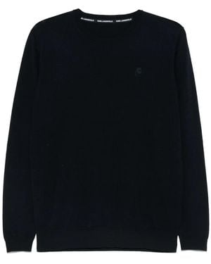 Karl Lagerfeld Merino Wool Sweater - Black