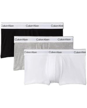 Calvin Klein Branded Waistband Boxer Shorts (Pack Of Three) - White
