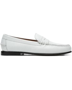 Sebago Leather Penny Loafers - White