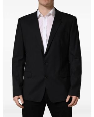 Dolce & Gabbana Single-Breasted Two-Button Jacket - Black