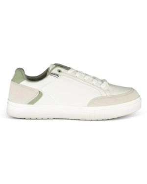 Mares Baskets À Empiècement Superposé En Daim - White