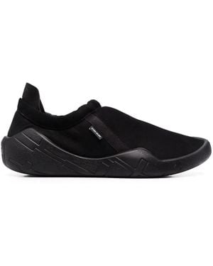 Stone Island Shadow Project Slip-on Suede Sneakers - Black