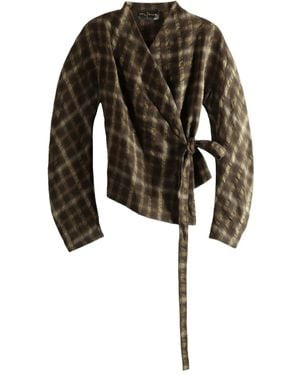 Cortana チェック ジャケット - ブラック