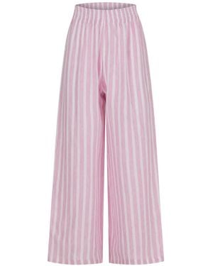 Paramidonna Cora Striped Pants - Pink