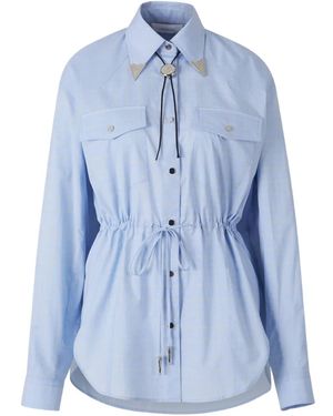 Rabanne Camicia Con Coulisse - Blu