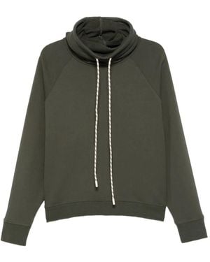 Alysi Sudadera con capucha y cuello falso - Verde