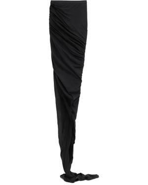 Rick Owens Cotton Fitted Skirt - Black