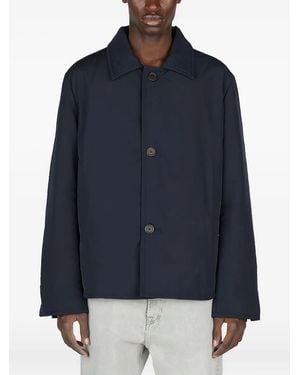 Diomene Gefütterte Jacke Mit Knöpfen - Blau