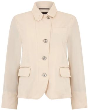 Moorer Buttoned Jacket - Natural