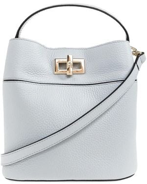 Furla 'Amelia Mini' Bucket Handheld Bag - Gray