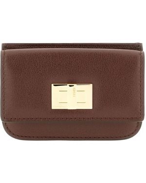 Fendi Twist-Lock Wallet - Brown