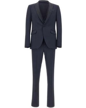 Carlo Pignatelli Button Three-Piece Suit - Blue
