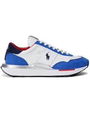 Polo Ralph Lauren Sneakers Mit Logo-Stickerei - Blau