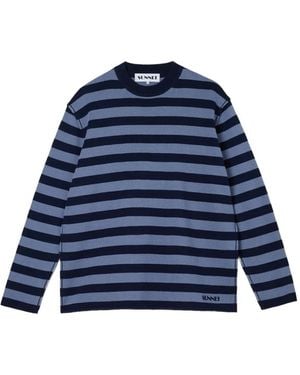 Sunnei Pullover aus Bio-Baumwolle - Blau