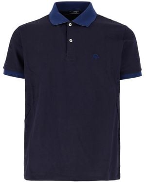 Fefe Poloshirt mit Logo-Stickerei - Blau