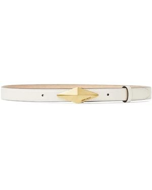 Jimmy Choo Cinturón Diamond - Blanco