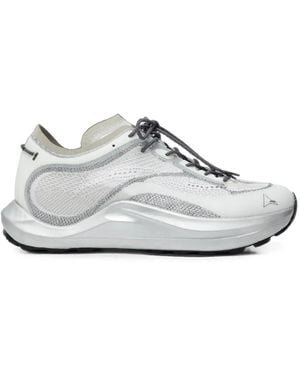 ROA Sella Mesh-Panel Sneakers - White