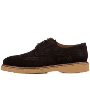 Poche Paris Benoit Wildleder-Loafer Mit Budapestermuster - Braun