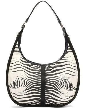 Roberto Cavalli Medium Bologna Shoulder Bag - White