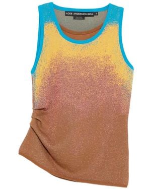 ANDERSSON BELL Airbrush Asym Tank Top - Brown