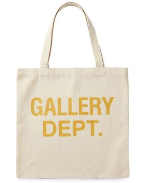 GALLERY DEPT. Logo-Print Canvas Tote Bag - Natural