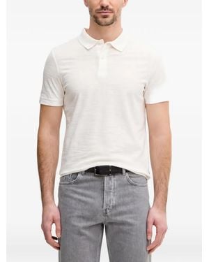 Joop! Button-Up Polo Shirt - White