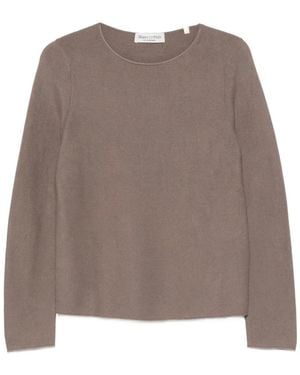 Marc O' Polo Fine-Knit Long-Sleeve Jumper - Brown