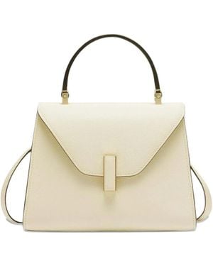 Valextra Iside Leather Tote Bag - Metallic