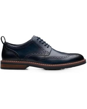 Clarks Aldwin Limit Brogue Shoes - Blue