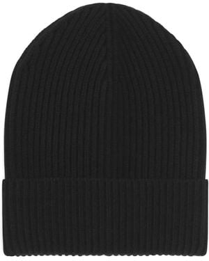 Dolce & Gabbana Ribbed Beanie - Black