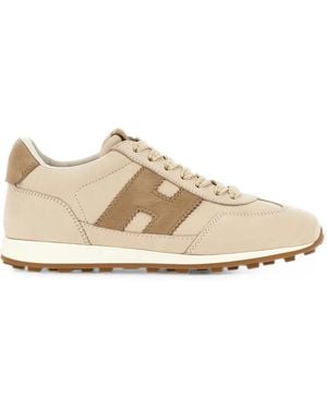 Hogan Athletic Logo-Patch Sneakers - Natural