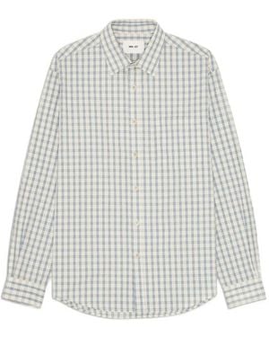 NN07 Deon Checked Shirt - White