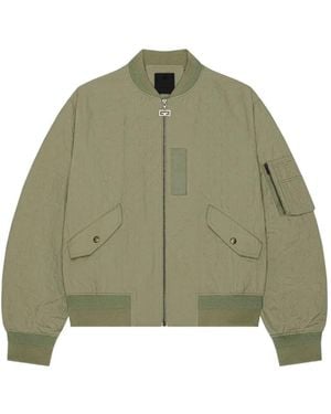 Givenchy Bomber Con Monogramma 72 - Verde