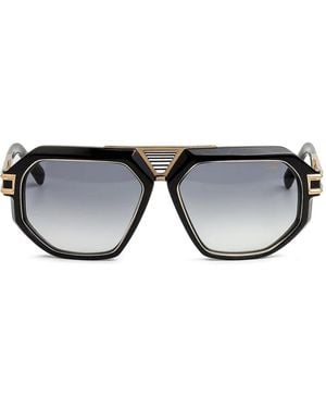 Cazal Octagonal-Frame Sunglasses - Black