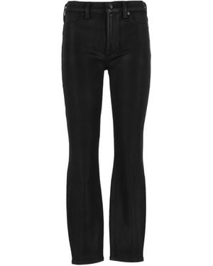 7 For All Mankind High-Waist Coated Jeans - Black