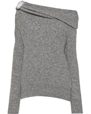 GIUSEPPE DI MORABITO Off-Shoulder Trui - Grijs